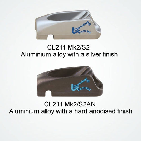 Clam-Cleat Aluminium Junior CL211-S2 (mit Bügel)