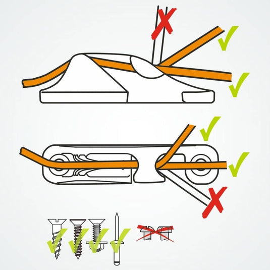 Clam-Cleat open Alu starboard