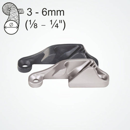 ClamCleat® Alu Ouvert Babord ø3 à 6mm