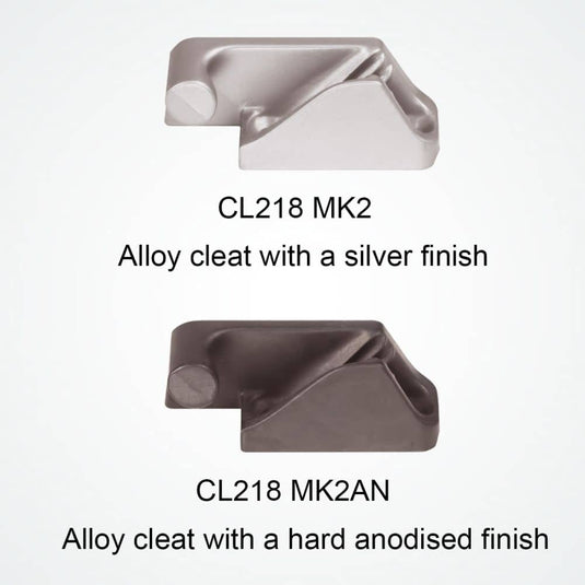 Clam-Cleat open Alu short port side