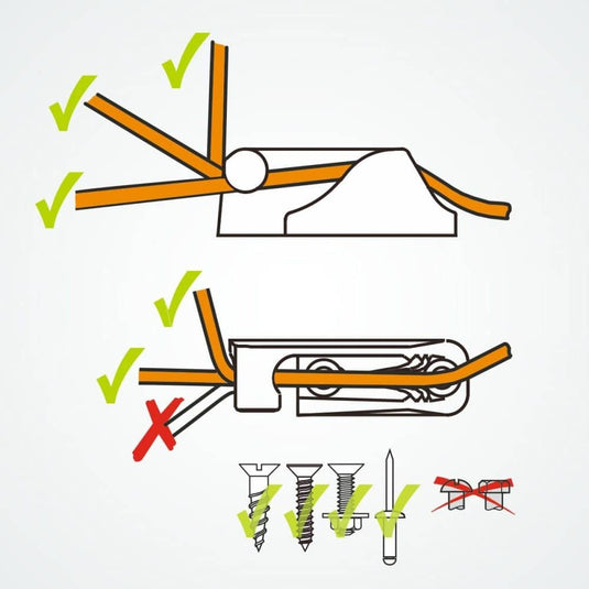 Clam-Cleat open Alu short port side