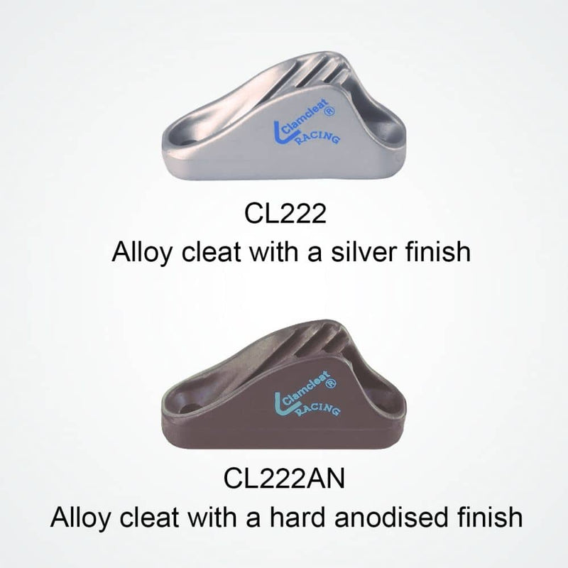 Load image into Gallery viewer, Clam-Cleat mini Aluminum CL222 - Gray
