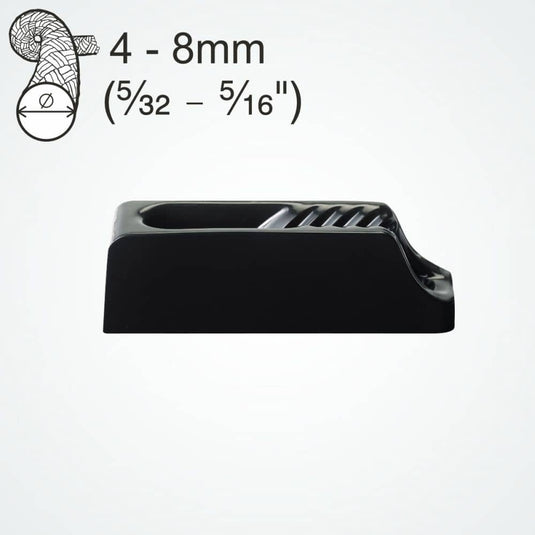 ClamCleat® Nylon Noir Midi ø4 à 8mm