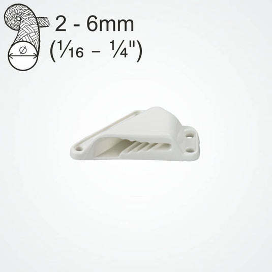 Nylon Sailing Clam-Cleat - White