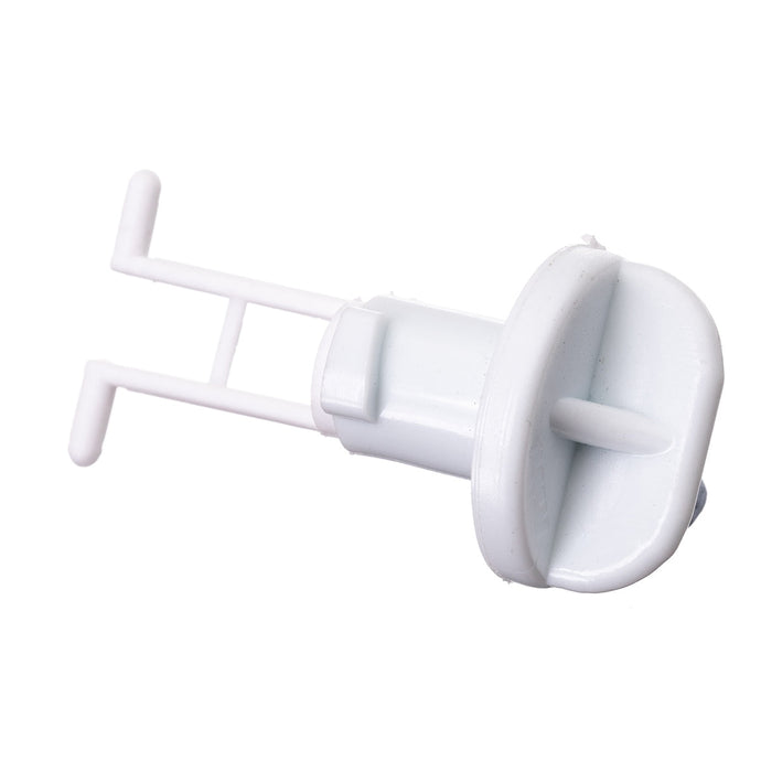 White 1/4 turn drain plug + support and gasket