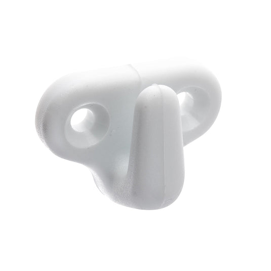 White plastic hook 4mm