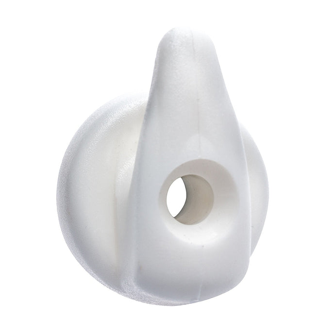 White plastic hook 5mm