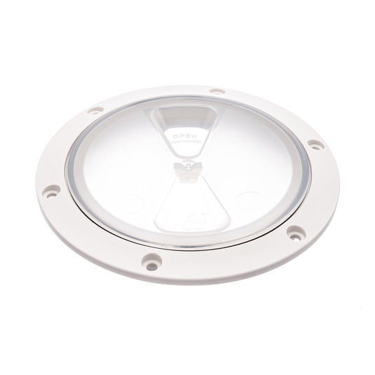 White transparent inspection hatch 100mm