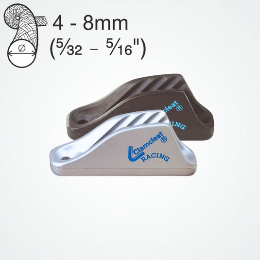 ClamCleat® Alu Ouvert Racing Midi ø4 à 8mm