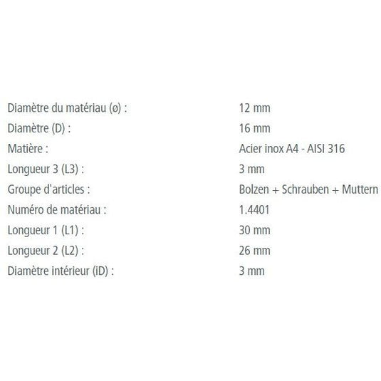 Anstecknadel aus Edelstahl A4