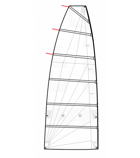 Grand Voile Catamaran Nacra 5.8 Mylar