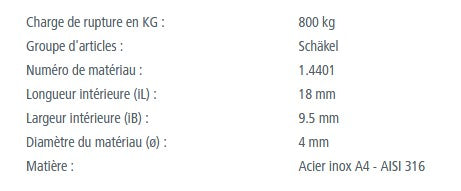 Gerader, gestanzter Edelstahlbügel