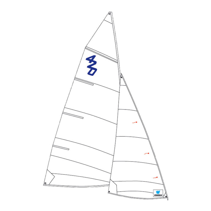 Set of 420 leisure sails