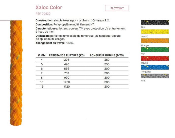 Cordage Flottant Xaloc Couleur