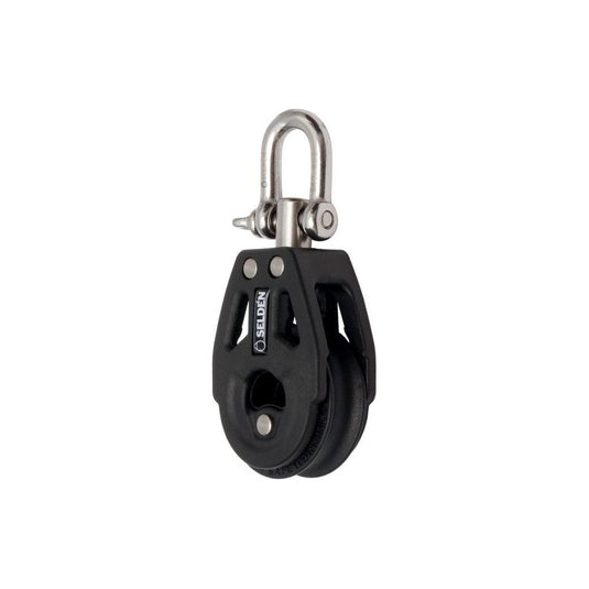 Single ball pulleys with Ø30mm swivel