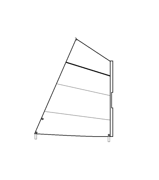 Voile Optimist à oeilets 170gr